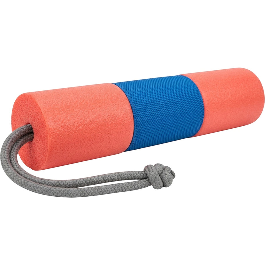 Pimfa Floating Foam Fetch Bumper with Rope Handle Coral Blue 30 cm